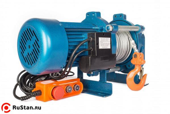 Лебедка электрическая  500/1000 кг  30/15 м с канатом 380 В TOR KCD фото №1