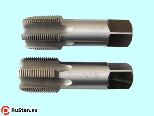 Метчик G   1/8" 9ХС трубный цилиндрический, ручной к-т из 2-х шт. (28 ниток/дюйм) DIN 5157 "CNIC" фото №1