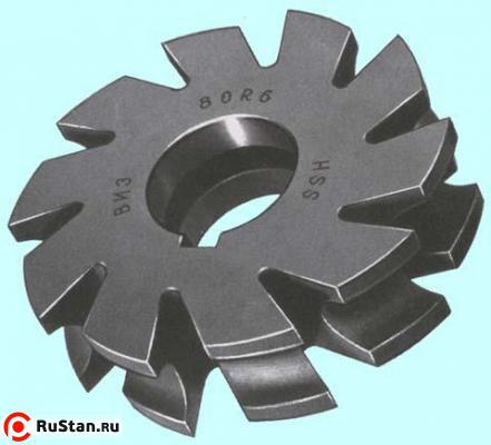 Фреза Вогнутая  80х14х27 R4,0 Р6М5 Z=10  тип2 фото №1
