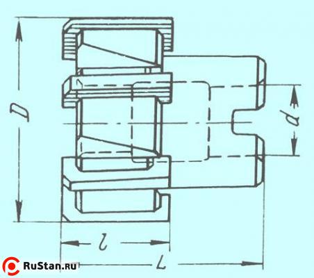 Развертка d 52,0х45х72х19 Н9 насадная со вставными ножами Р6М5 Z=6 фото №1