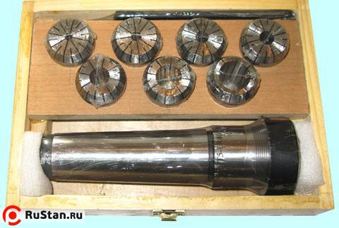 Патрон Цанговый с хв-ком КМ5 (М24х3,0) с набором цанг ER40 из 7шт (6.8.10.12.16.20.25мм) "CNIC" фото №1 Патрон Цанговый с хв-ком КМ5 (М24х3,0) с набором цанг ER40 из 7шт (6.8.10.12.16.20.25мм) "CNIC" фото №1