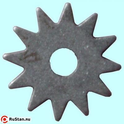 Шарошка d 50х2,0х14 (звездочка) сталь 20 закаленная твердость 65HRC тупозубая фото №1