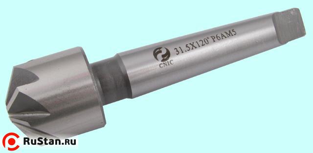 Зенковка d25,0х 29х121 конус 120° Р6АМ5 к/х Z=6 КМ2 DIN335B "CNIC" фото №1