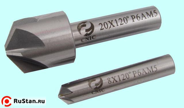 Зенковка d 16,0х20.0х 56 конус 120° dхв=10мм Р6АМ5 ц/х Z=6 DIN335A "CNIC" фото №1