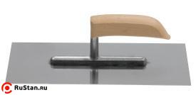 Гладилка штукатурная 270х130мм из нерж.стали гладкая (06701) фото №1