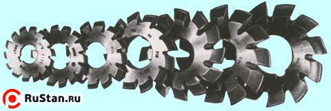 Фреза m 8,0 (комплект из 8шт) 125х32мм Р6М5 20 град, Z=10 фото №1