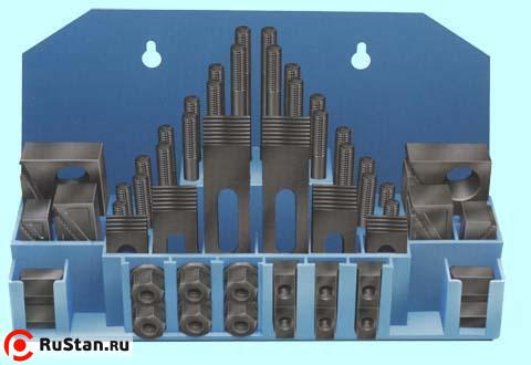 Набор клиновых ступенчатых прижимов из 58-ми предм., паз23,7мм М22х2,5 в металлическом футляре (YT-0214) "CNIC" фото №1 Набор клиновых ступенчатых прижимов из 58-ми предм., паз23,7мм М22х2,5 в металлическом футляре (YT-0214) "CNIC" фото №1
