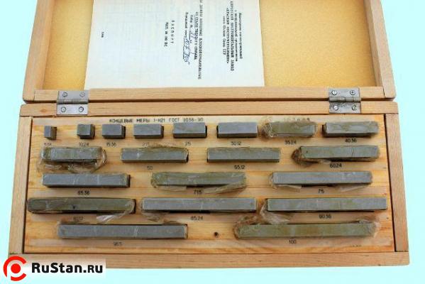 Наборы концевых мер длины №21, кл.точн.2 (20 мер от 5,12 до 100мм) (КРИН) фото №1 Наборы концевых мер длины №21, кл.точн.2 (20 мер от 5,12 до 100мм) (КРИН) фото №1