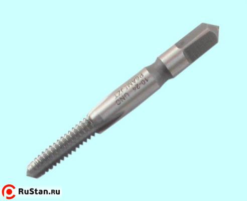 Метчик    №12 UNC 60° Р6АМ5 дюймовый, м/р., (24 ниток/дюйм) для глухих отверстий DIN351 "CNIC" фото №1