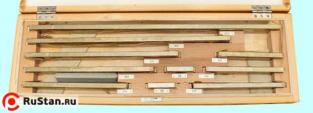 Наборы концевых мер длины № 8, кл.точн.1 (10 мер от 125 до 500мм) "Калибр" г. в. 1991 фото №1 Наборы концевых мер длины № 8, кл.точн.1 (10 мер от 125 до 500мм) "Калибр" г. в. 1991 фото №1