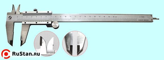 Штангенциркуль 0 - 200 ШЦТ-I (0,05) с твердосплавными губками, нерж. сталь, с глубиномером "CNIC" (141-525S) фото №1