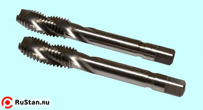 Метчик М 9,0х0,5 м/р.Р6АМ5 винтовая канавка комплект из 2-х шт. "CNIC" фото №1