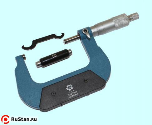 Микрометр Гладкий МК- 75 50- 75 мм (0,001) тв.сплав "TLX" (400-515) фото №1 МК- 75 (0,001) тв.сплав фото №1