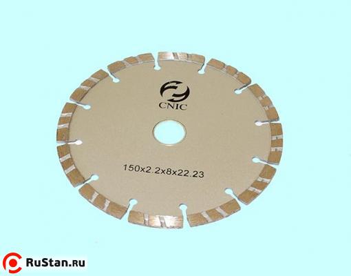 Диск отрезной алмазный Для сухой резки 150х2,2х 8х22,23мм сегментный "Турбо DRY BLADES", "CNIC" (НT1501) фото №1 Диск отрезной алмазный Для сухой резки 150х2,2х 8х22,23мм сегментный "Турбо DRY BLADES", "CNIC" (НT1501) фото №1