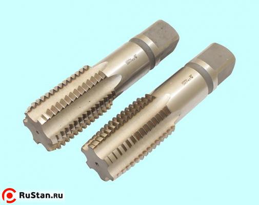 Метчик 2" UNC 60° Р6АМ5 дюймовый, м/р., комплект из 2-х шт. (4 1/2 ниток/дюйм) DIN351 "CNIC" фото №1