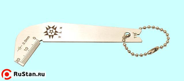 Шаблон для заточки сверл 118° "TLX" фото №1