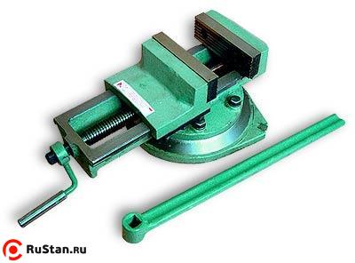 Тиски Станочные 100мм стальные повор. ход 80мм с открытым винтом, 7200-3208 (Глазов) фото №1 Тиски Станочные 100мм стальные повор. ход 80мм с открытым винтом, 7200-3208 (Глазов) фото №1