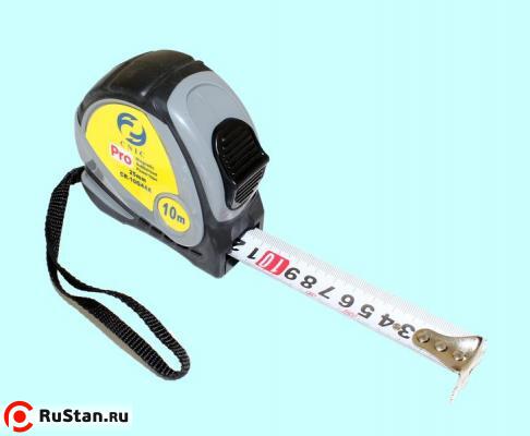 Рулетка  10 метров х 25мм с фиксатором "CNIC" CR-G44 (10G44X) с магнитным зацепом фото №1