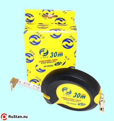 Рулетка 30 метров х 13мм металлическая лента "CNIC" CR-G60 (30G60) фото №1 Рулетка 30 метров х 13мм металлическая лента "CNIC" CR-G60 (30G60) фото №1