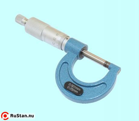 Микрометр Гладкий МК- 25     0- 25 мм (0,001) тв.сплав "TLX" (400-505М) фото №1