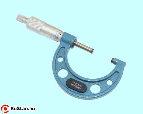 Микрометр Гладкий МК- 50   25- 50 мм (0,001) тв.сплав "TLX" (400-510М) фото №1