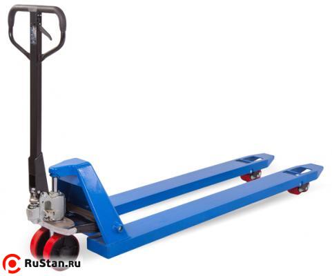 Тележка гидравлическая 2500 кг 2000 мм TOR RHP (полиуретановые колеса) фото №1