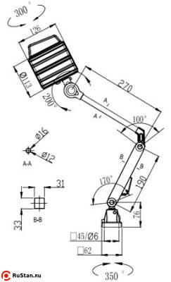 LED M2-220V светильник местного освещения для станков светодиодный фото №6 LED M2-220V светильник местного освещения для станков светодиодный фото №6