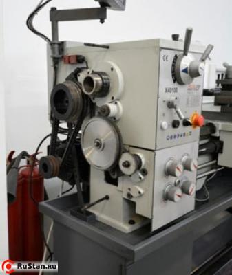 Под защитной крышкой шпиндельной бабки расположены приводные шкивы и гитара зубчатых колес. фото №14 METAL MASTER X40100 фото №14