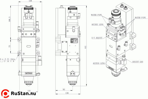 Лазерная режущая головка RayTools BM114S 6KW с автофокусом фото №3 RayTools BM114S 6KW фото №3