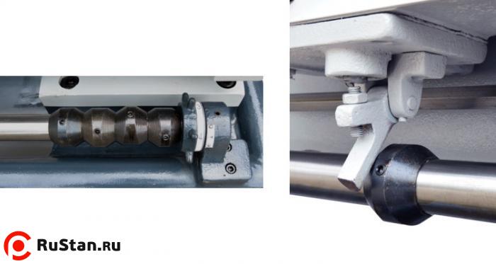 4-х позиционная рукоятка автоматической остановки суппорта в купе с 4-мя эксцентриковыми конечными выключателями позволяют автоматизировать и ускорить процессы изготовления большой номенклатуры деталей. фото №17 METAL MASTER Z51200 DRO RFS фото №17