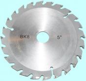 Пила по дереву дисковая 125х20х2,0  Z=24 ВК8