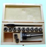 Патрон Цанговый с хв-ком КМ3  (М12х1.75) с набором цанг ER20 из 11шт (3-13мм) 