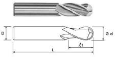 Фреза Концевая радиусная d18х40х102 ц/х ВК8 Z=3 R-9,0