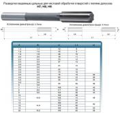 Развертка d 16,0 Н7 ц/х машинная цельная Р6М5 (52х170) (Ошибочно промаркированы  9ХС)