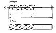 Сверло d  4,9х30х65 ц/х ВК8 цельное 