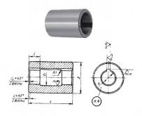 Втулка поддерживающая d16, D45, L 63мм к оправкам для горизонтально-фрезерных станков ГОСТ15072-75 