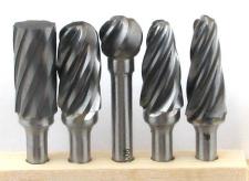 Набор борфрез тв. сплав. из  5шт. D12х(10-28)х6мм спиральная крупная насечка (CSS05-1005A) 