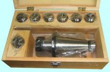 Патрон Цанговый с хвостовиком 7:24-40 ГОСТ 25827 исп.1 М16х2.0 с набором цанг ER25 из  7шт (6-16мм) 