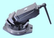 Тиски Станочные глобусные 125мм поворотные, ход губок  95мм, с закрытым винтом QHK125 